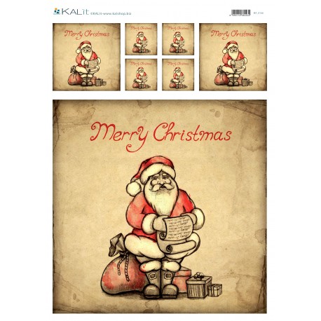 Papel de Arroz NAVIDAD PAPA NOEL