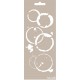 Stencil Mix Media MANCHAS DE VASO