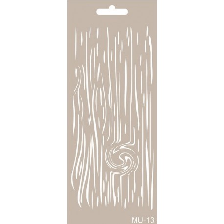 Stencil Mix Media VETA MADERA 2
