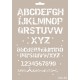Stencil Mix Media ALFABETO CARGO