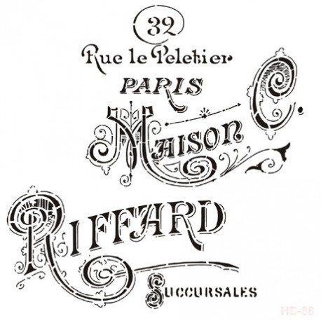 Stencil MAISON RIFFARD 45x45cm