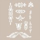 Stencil APLIQUES FLORALES