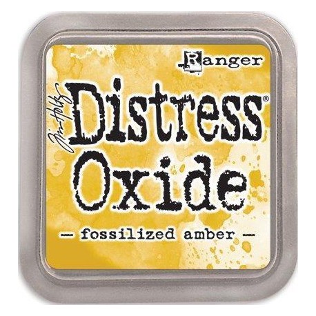 Distress Oxide FOSSILIZED AMBER de RANGER  tdo55983 distribuido por Artesanías Montejo
