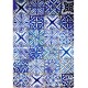 Papel de Arroz Azulejos Azules