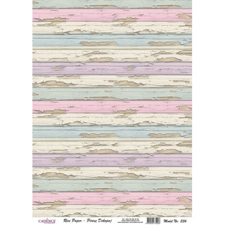 Papel de Arroz MADERA SHABBY CHIC