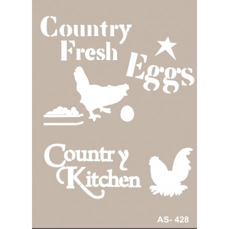 Stencil COUNTRY FRESH EGGS