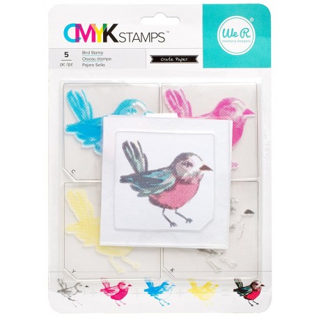 Sello CMYK Pájaro de WE R