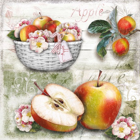 SERVILLETAS- Apple Basket