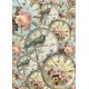 Papel de Arroz ESFERAS RELOJ AVES