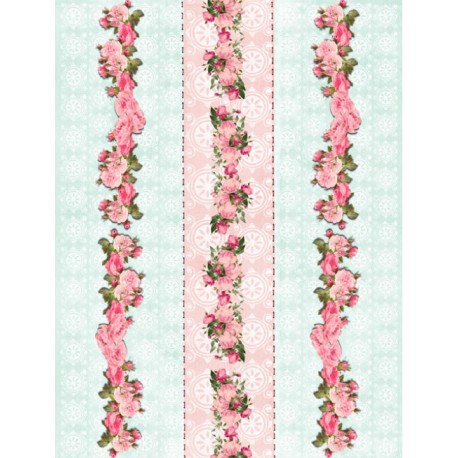 Papel de Arroz CENEFAS ROSAS