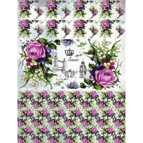 Papel de Arroz ROSAS LONDON