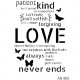 Stencil LOVE NEVER ENDS 21x30