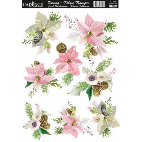 Transfer TELA Flowers 25x35