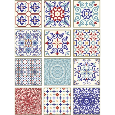 Papel de Arroz COLECCIÓN TILES  MIX BALDOSAS