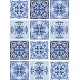 Papel de Arroz TILES BALDOSAS AZUL