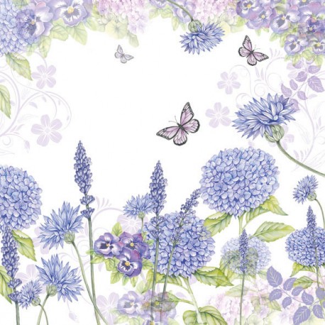 SERVILLETAS- Purple Wildflowers