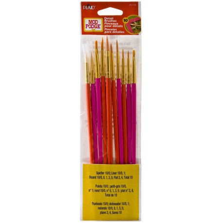 Pinceles MOD PODGE Set x10