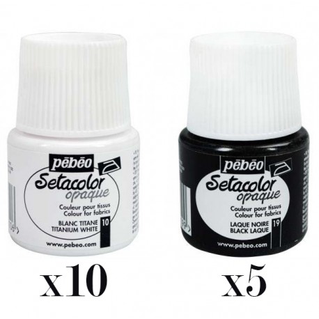 Oferta SetaColor Opaque Blanco/Negro