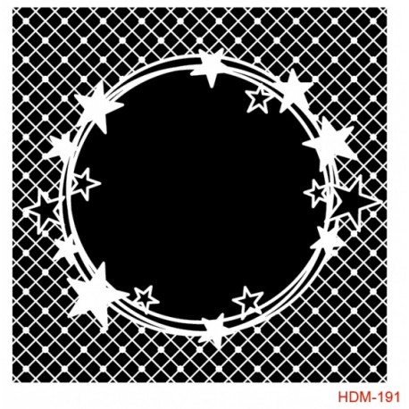 Stencil ESTRELLAS  25x25cm