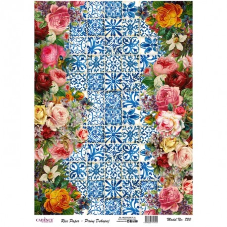 Papel de Arroz COLLAGE FLORES