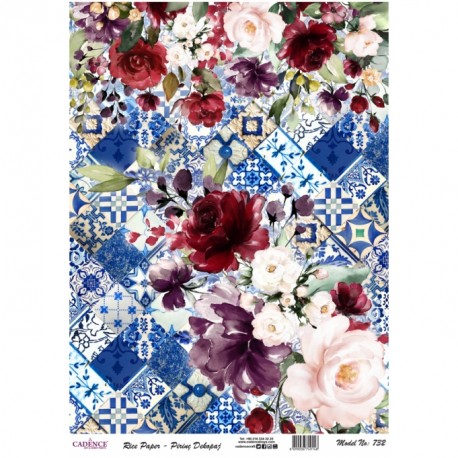 Papel de Arroz COLLAGE FLORES