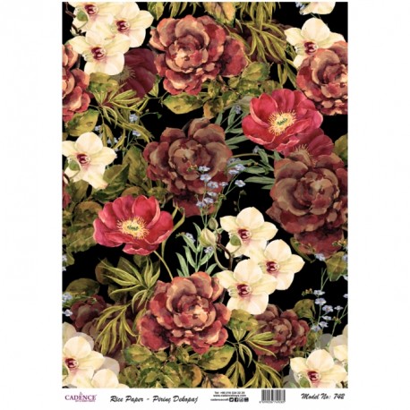 Papel de Arroz COLLAGE FLORES