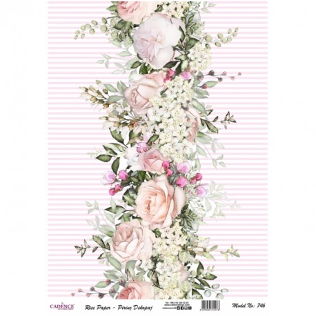 6 x 15 cm Papel para manualidades Craft Consortium diseño de flores brillantes
