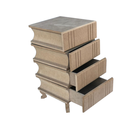 Cajonera Giratoria 4 libros DM CADENCE 40x22x23cm