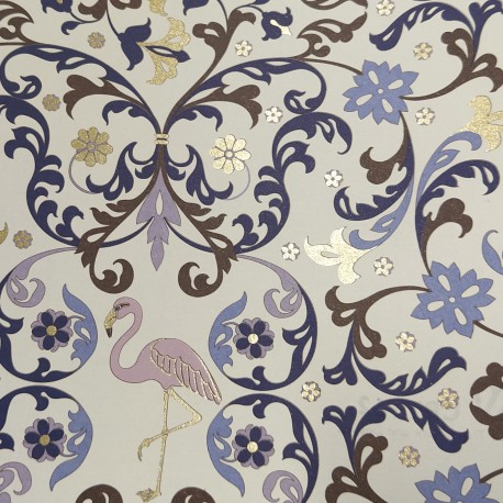 2 Papeles ROSSI Flamingos Florentine 70x100