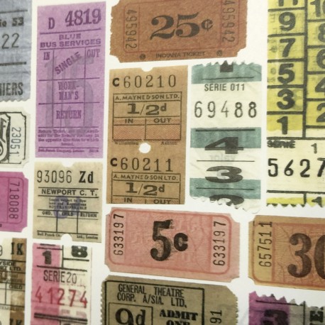 2 Papeles ROSSI Tickets 50x70