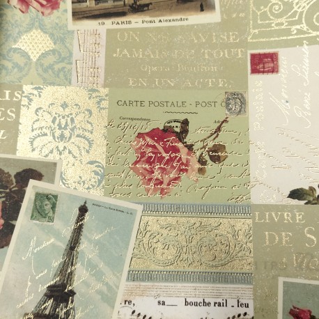 2 Papeles ROSSI Paris Postcards 50x70