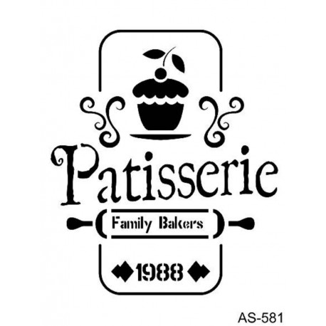 Stencil PATISSERIE 21x30