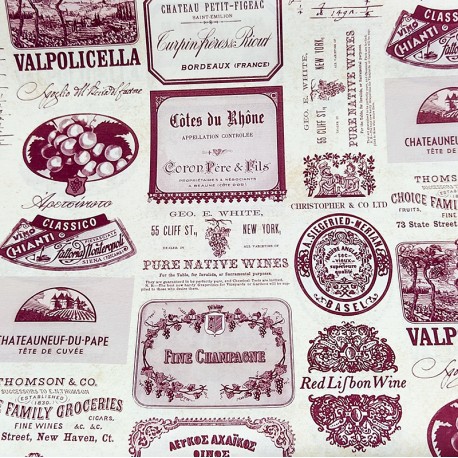 2 Papeles ROSSI Wine Labels 70x100