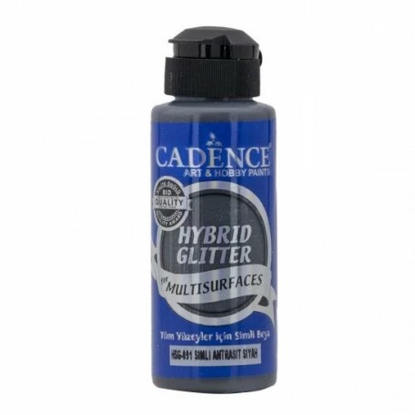Hybrid GLITTER Antracite Black 120ml