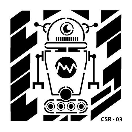 KIDS ROBOT STENCIL SERIES CSR-03 15X15