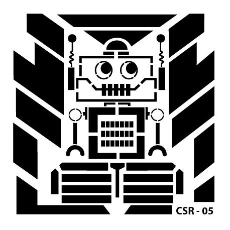 KIDS ROBOT STENCIL SERIES CSR-05 15X15