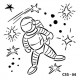 KIDS SPACE STENCIL SERIES CSS-04 15X15