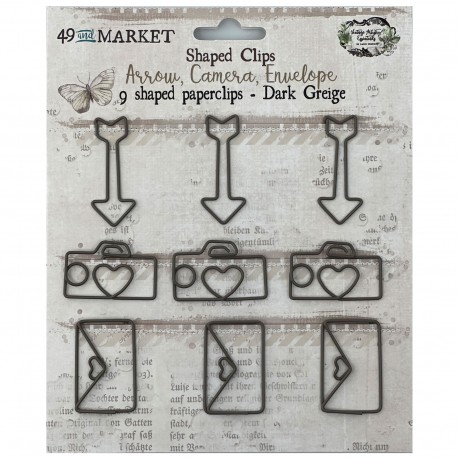 49&market Shaped Clips-Dark Greige