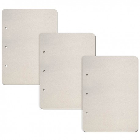 Set 3 Rectangular Vertical Cardboard Pages