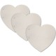 Set 3 Heart Shaped Cardboard Pages