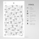 Texture Stencil 5"x8" Crossword