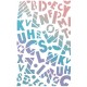 Texture Stencil 5"x8" Baby Alphabet