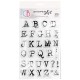 Clear Stamp Set 4"x6" Reporter Uppercase Alphabet