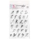 Clear Stamp Set 4"x6" Muse Uppercase Alphabet