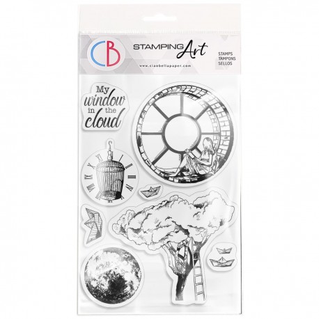 Clear Stamp Set 4"x6" Windows in the cloud