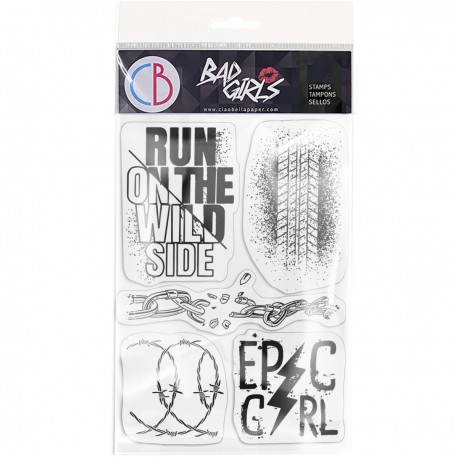 Clear Stamp Set 4"x6" Epic Girl