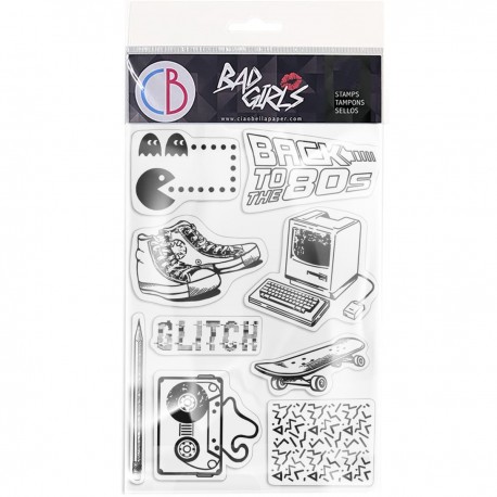 Clear Stamp Set 4"x6" 80s