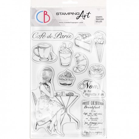 Clear Stamp Set 6"x8" La Boulangerie