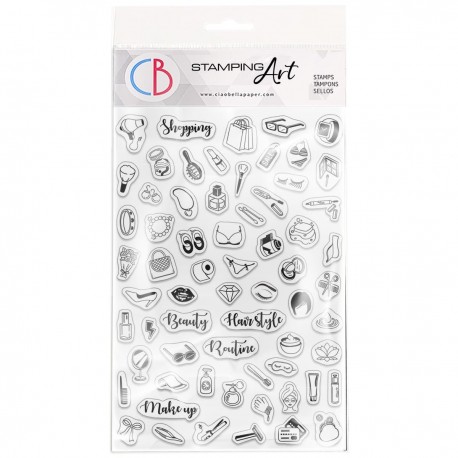 Clear Stamp Set 4"x6" BuJo Beauty