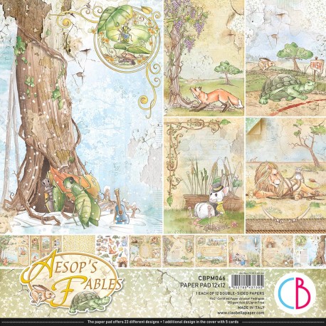 Aesop's Fables Paper Pad 12"x12" 12/Pkg